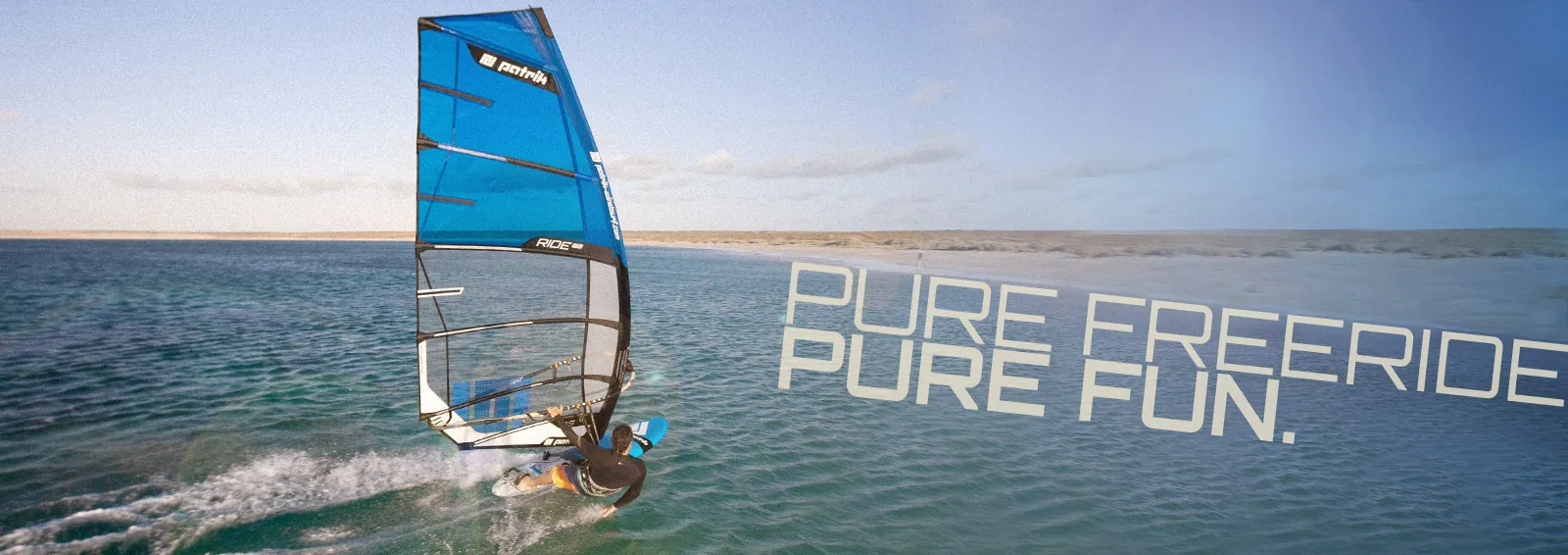 Vela PATRIK Ride FR navegando: Pure freeride, pure fun Vela PATRIK Ride FR navegando: Pure freeride, pure fun
